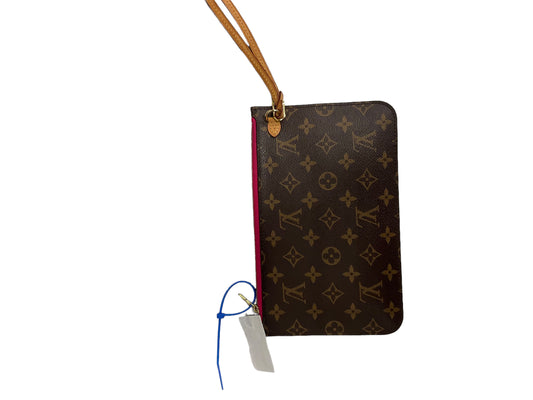 louis vuitton neverfull clutch & Tory Burch Nude Miller sandals - My Styled  Life - My Styled Life