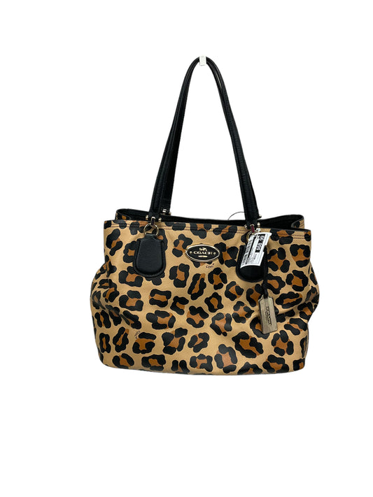 COACH Willow Leopard Print Tote Bag 24
